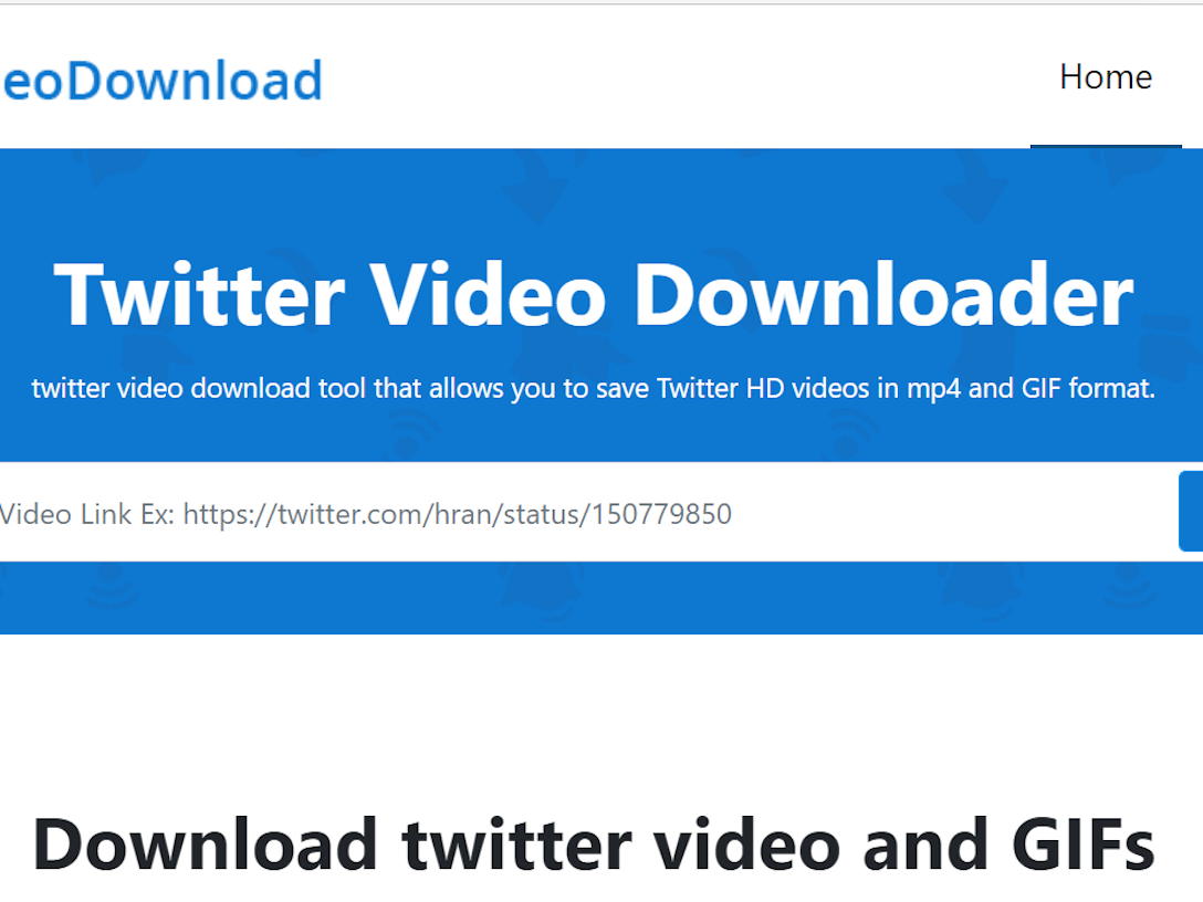Twitter Video Downloader tool for free and Easy